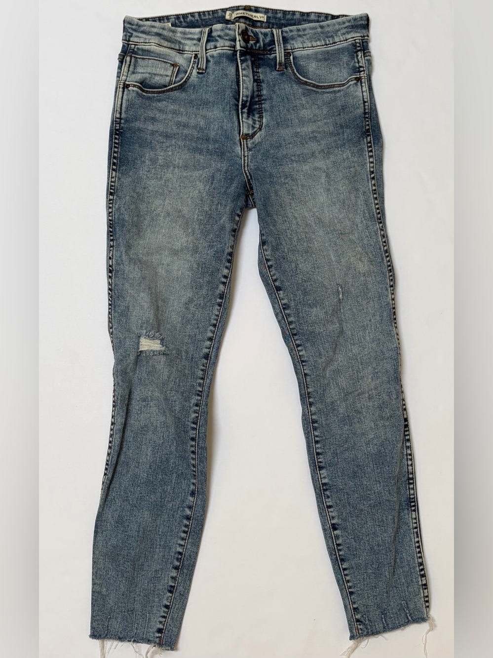 Whetherly Light Blue Straight Leg Jeans
